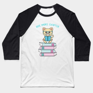 One more chapter, cute cat reading Baseball T-Shirt